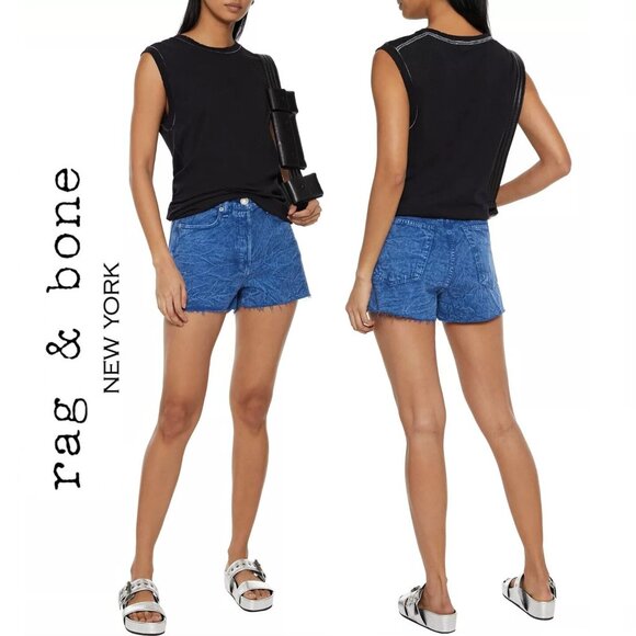 Rag & Bone Maya High-Rise Shorts - Picture 1 of 13